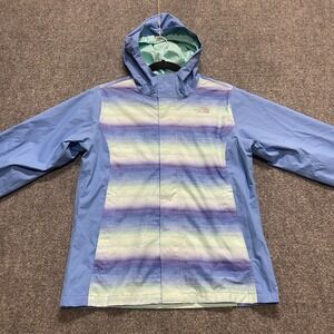 The North Face Girls' Resolve Reflective Jacket Multi-Color Striped Pattern